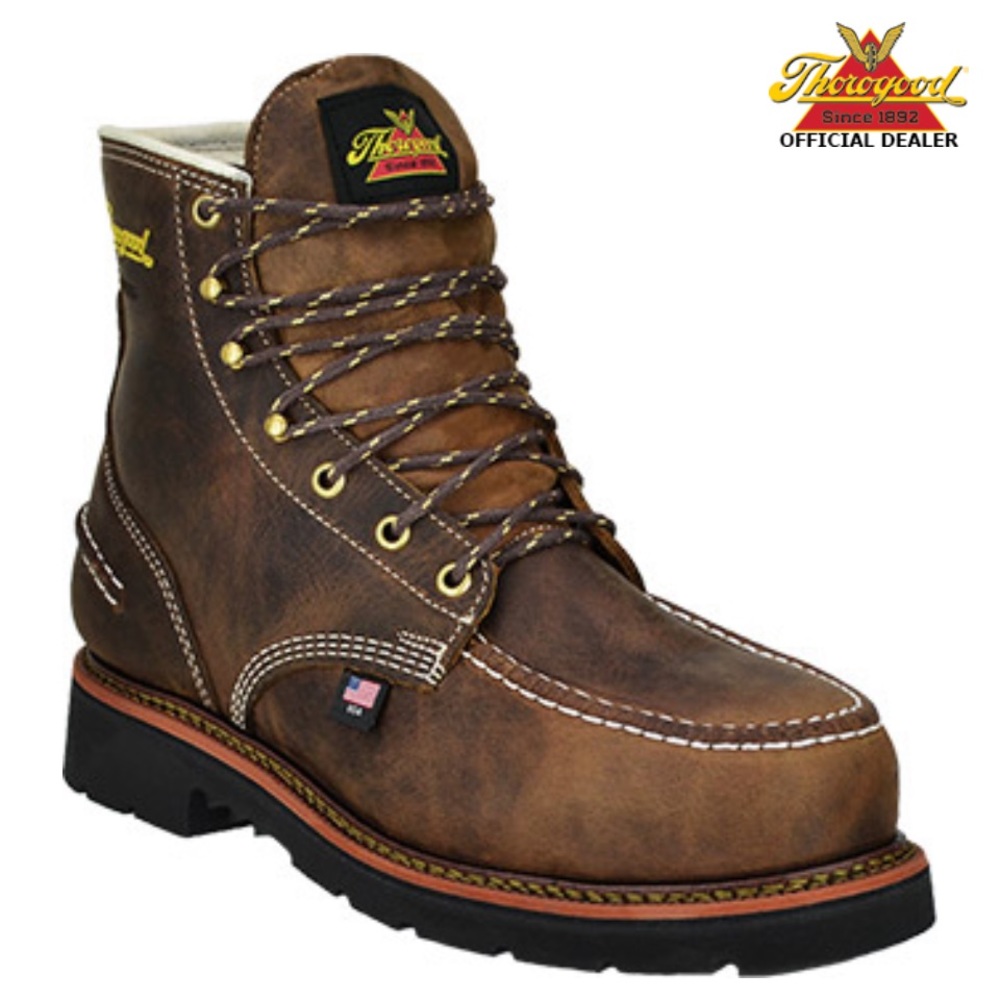 Steel toe work boots
